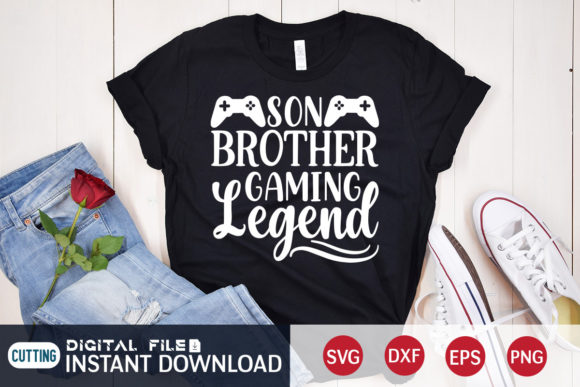 Gaming Legend SVG for T-Shirt Designs & Graphics