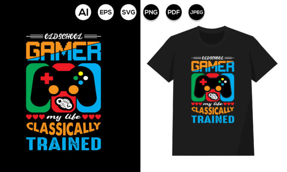 Gaming T-shirt Design 2: Graphics & Print Templates