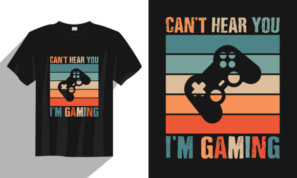 Gaming T-shirt Design: Graphics & Print Templates