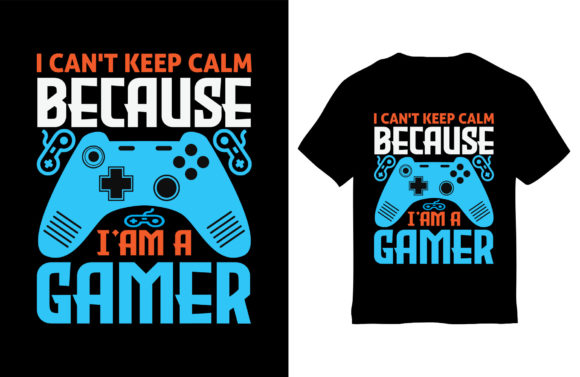 Gaming T-Shirt Design Vector: Graphics for T-Shirt Designs