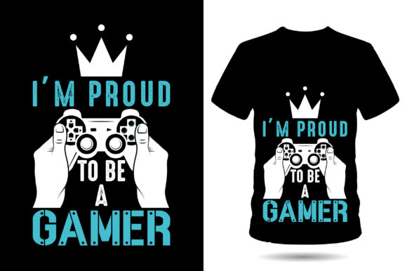 Gaming T-Shirt Graphics & Design Assets