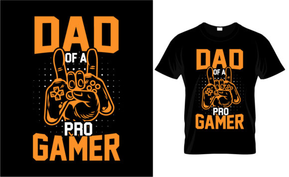 Gaming Typography T-Shirt Design 21: Graphics for Print Templates