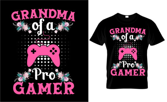 Gaming Typography T-Shirt Design 23: Graphics & Print Templates