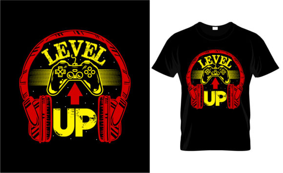 Gaming Typography T-Shirt Design 24 Graphics