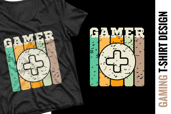 Retro Gaming T-shirt SVG: Graphics & Print Templates