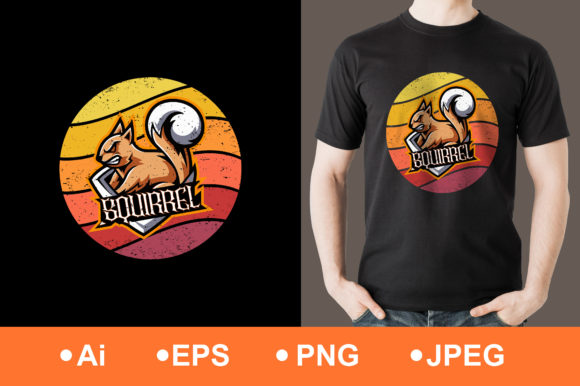 Squirrel Gaming T-shirt: Graphics for T-Shirt Designs
